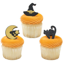 Load image into Gallery viewer, Witching Hour cupcake rings 12 pack