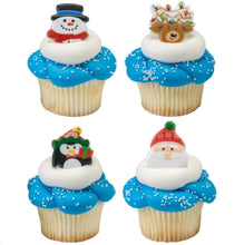 Load image into Gallery viewer, Holiday Icon cupcake rings 12 pack