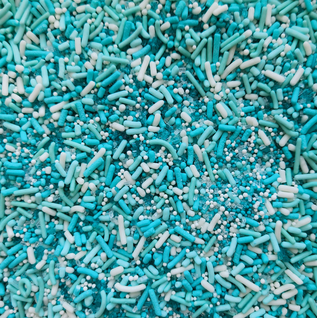 Turquoise Monochromatic(ish) sprinkle mix