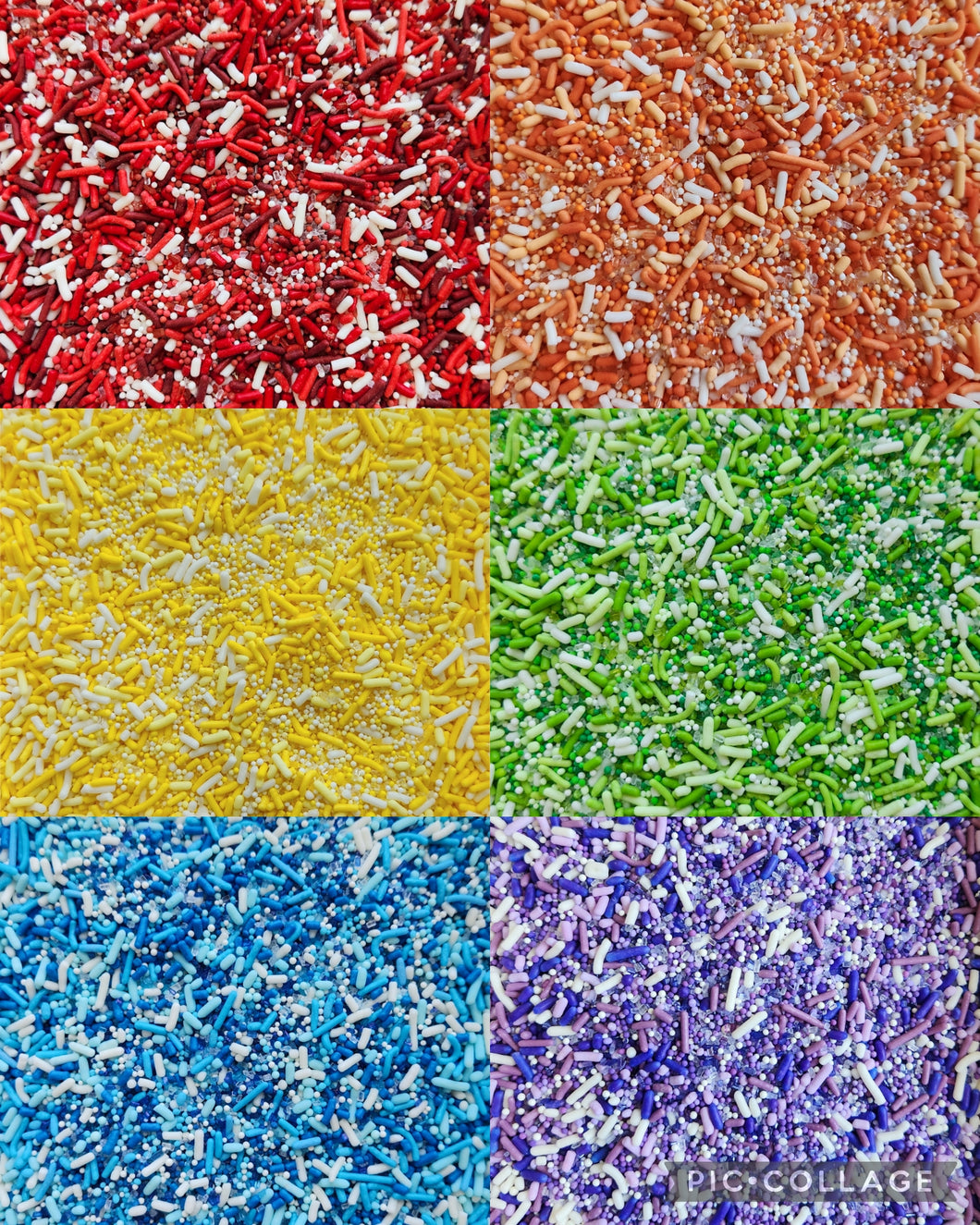 Basic Colors Monochromatic(ish) sprinkle mix set