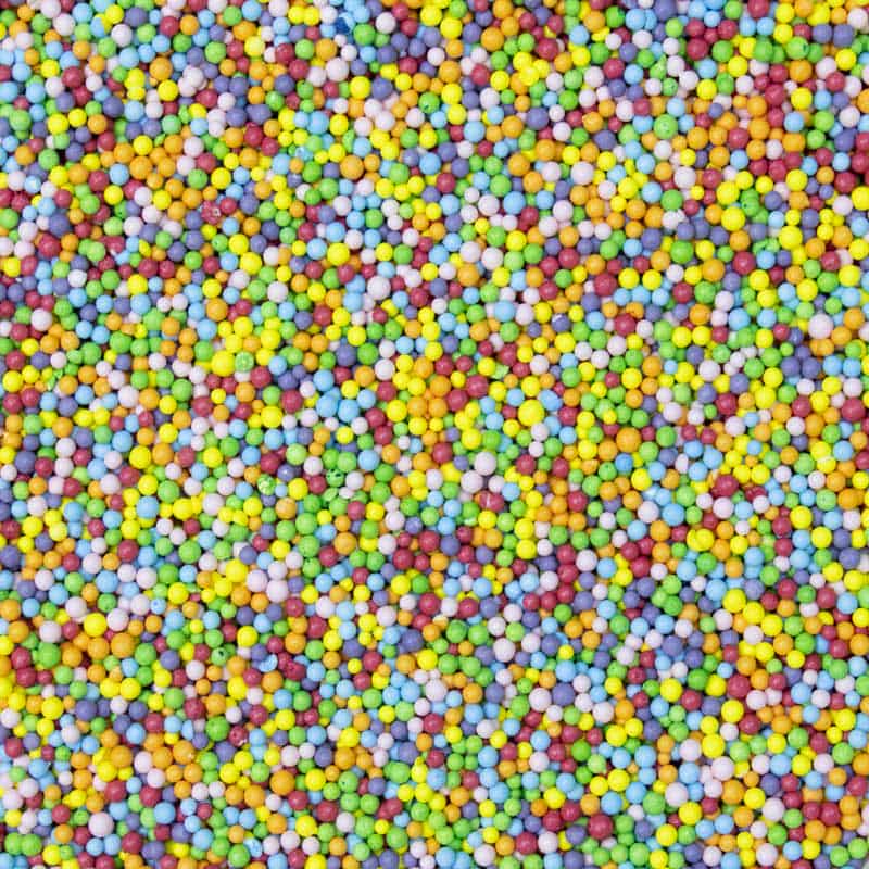 SUGAR FREE Rainbow Nonpareils - DYE FREE