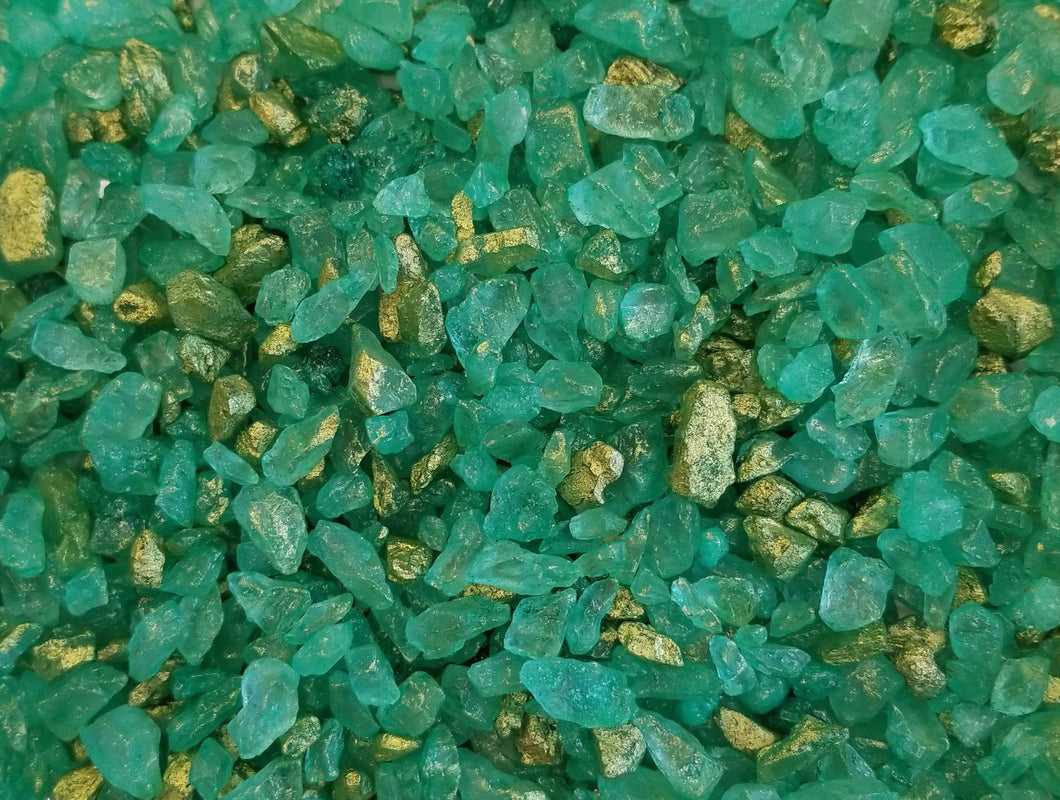 Emerald & Gold Sugar Rocks