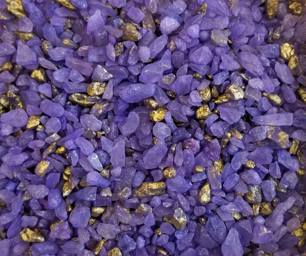 Purple & Gold Sugar Rocks