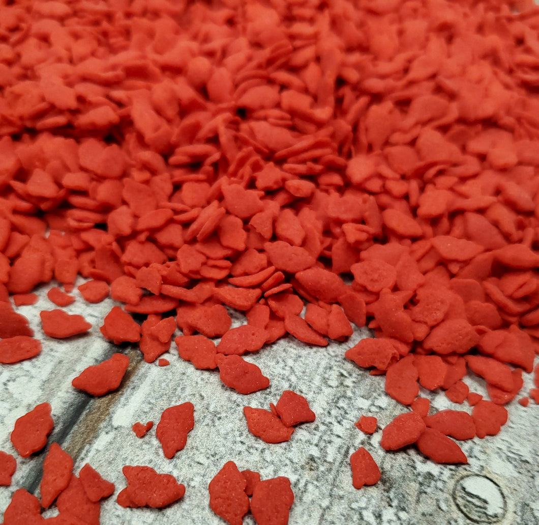 Red Lips Confetti Shape