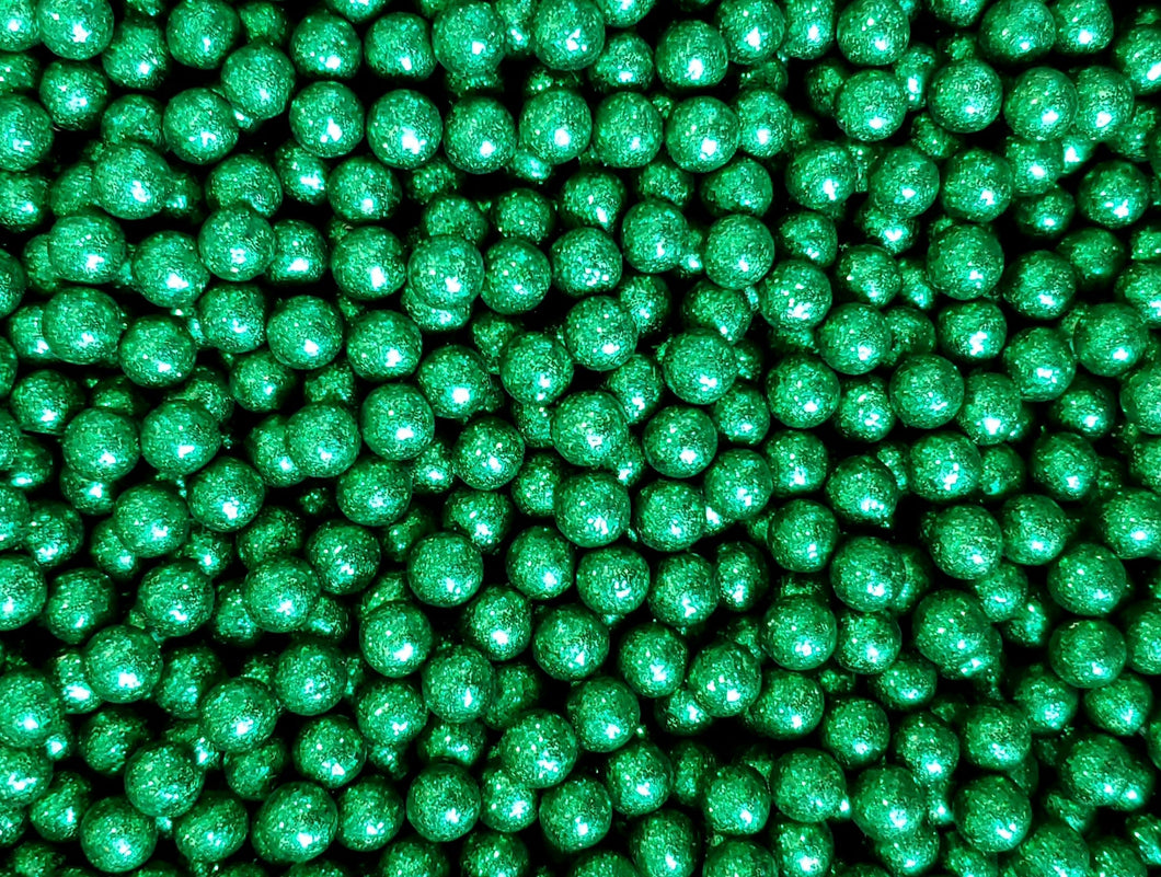 Green Glitter Pearls 6MM