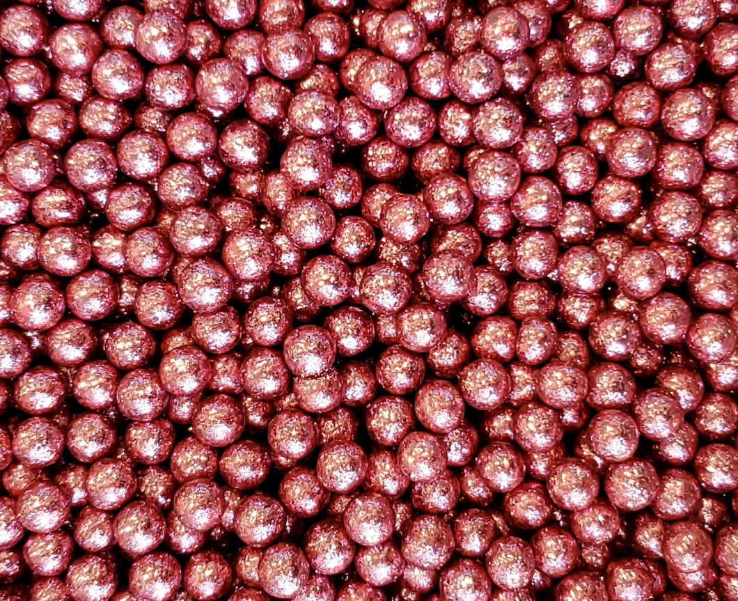 Cabernet Glitter Pearls 6MM