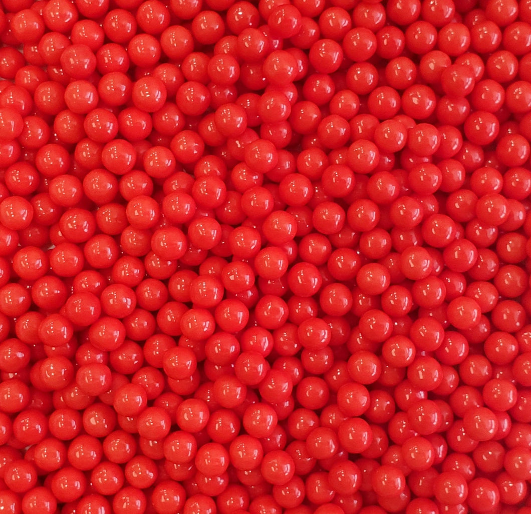 Red Sugar Pearls 6MM