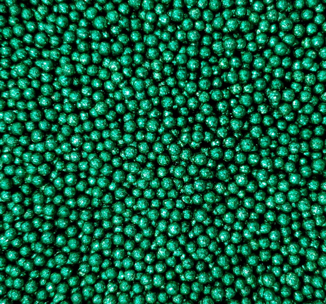 Green Glitter Pearls 4MM