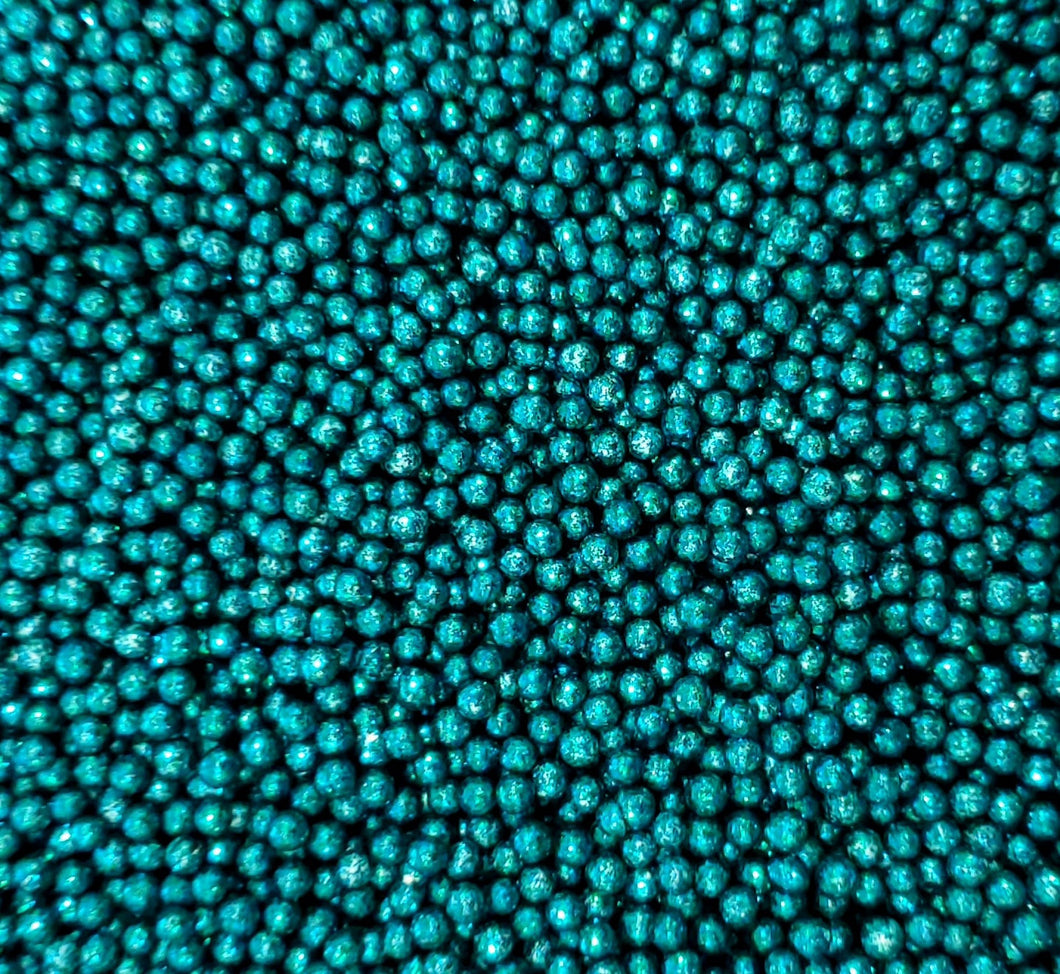 Peacock Glitter Pearls 4MM