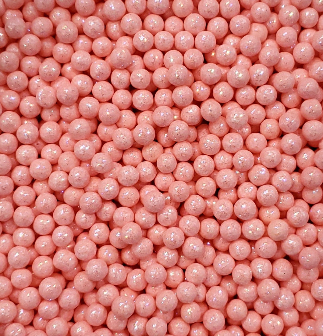 Pink Glitter Pearls 6MM