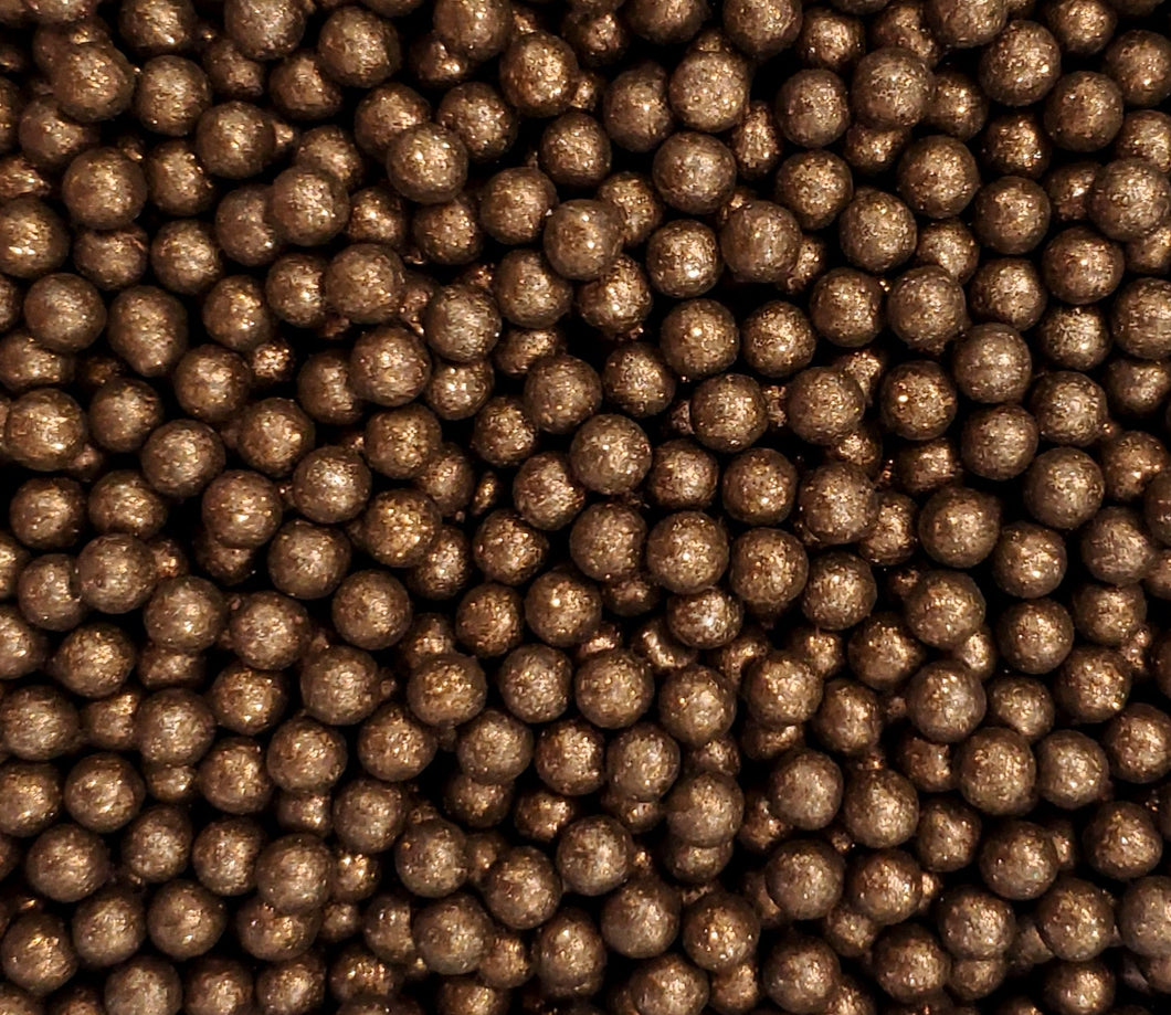 Brown Glitter Pearls 6MM