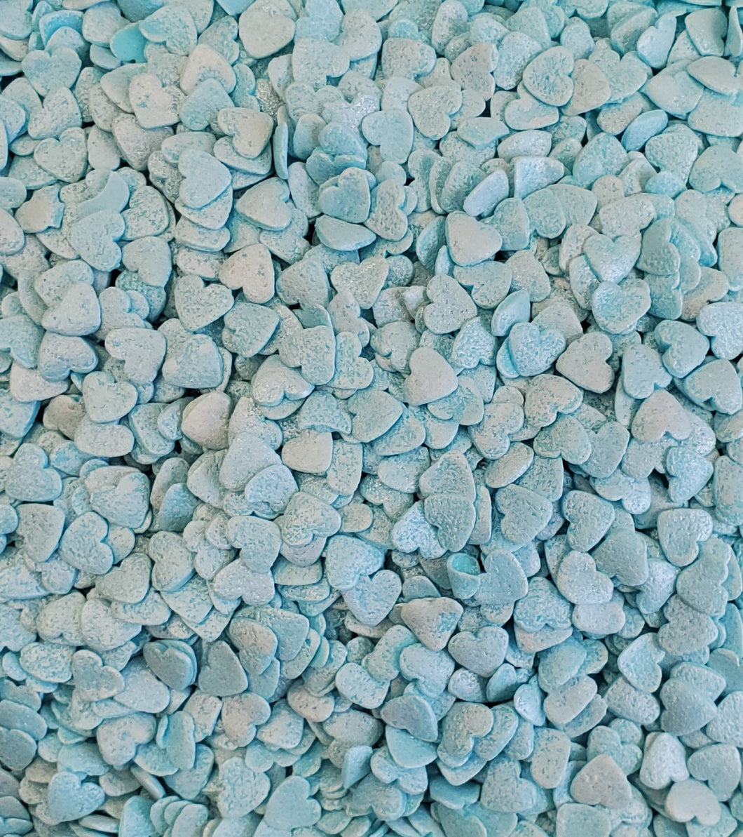 Pearly Blue Heart Confetti Sprinkles