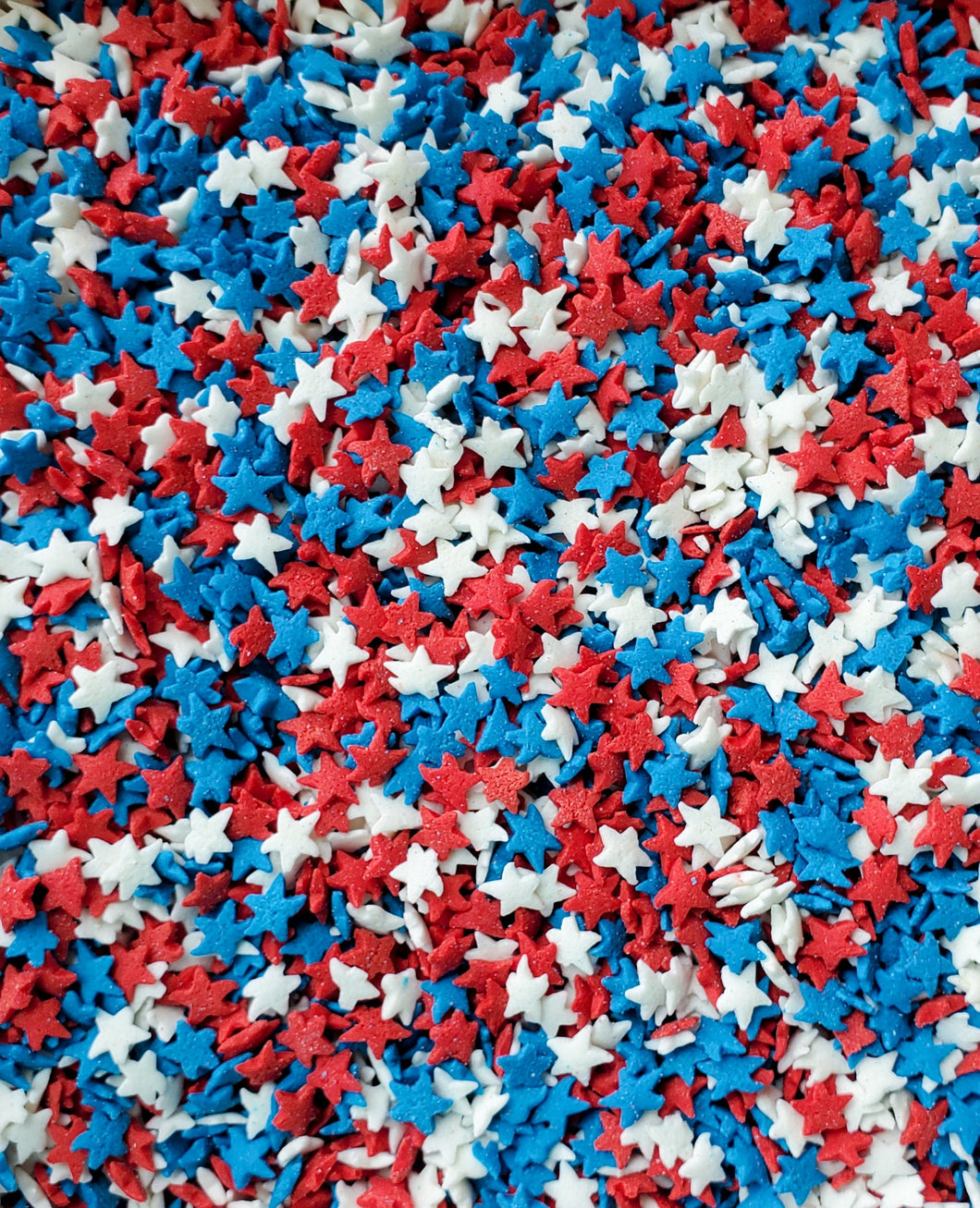 Red, White & Blue Star Confetti Sprinkles