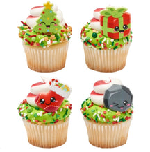 Load image into Gallery viewer, Christmas Cuties cupcake rings 12 pack
