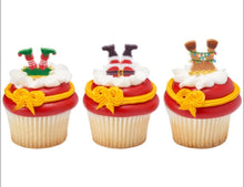 Load image into Gallery viewer, Whimsical Feet &amp; Hats cupcake rings 12 pack
